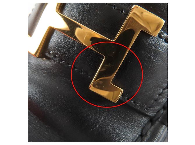 Mocassins en cuir Hermès Constance HMetal - vue 12