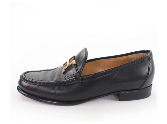 Mocassins en cuir Hermès Constance HMetal - vue 5
