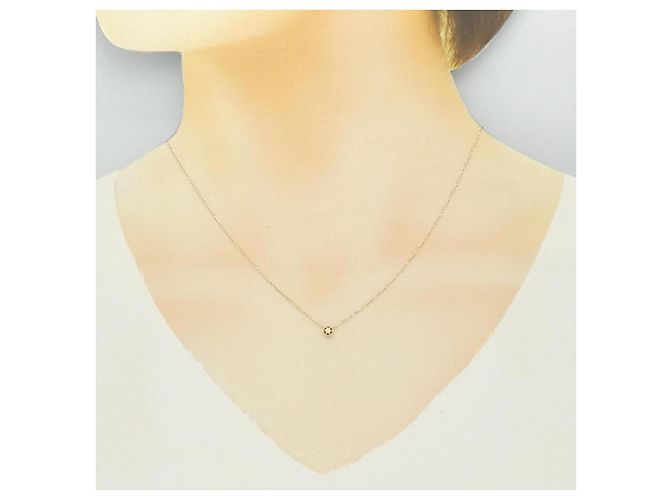 Autre Marque Colar agete em ouro K10 e diamantes - vista 6