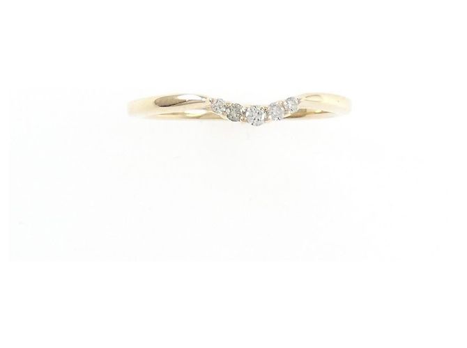 Autre Marque Anello agete in oro giallo K10 e diamanti - vista 2