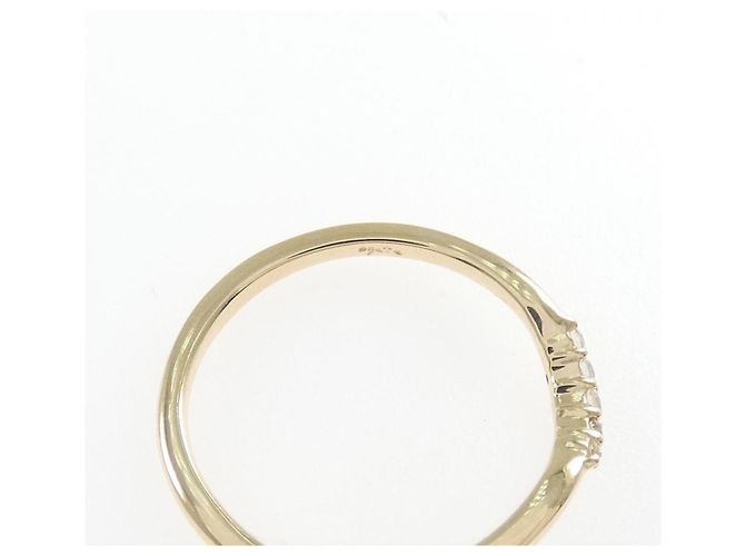 Autre Marque Anello agete in oro giallo K10 e diamanti - vista 4