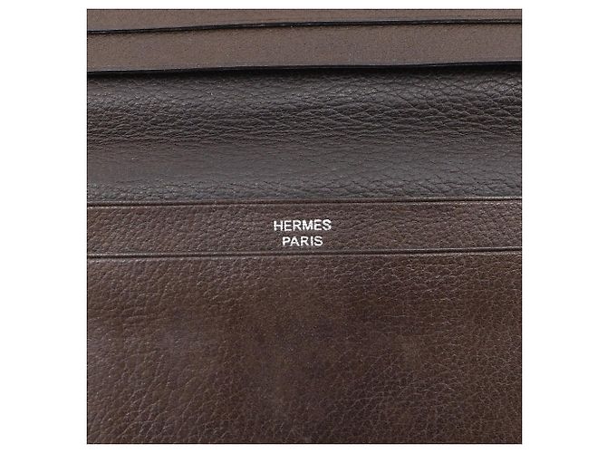 Carteira longa Hermès MC2 Fleming em couro - vista 12