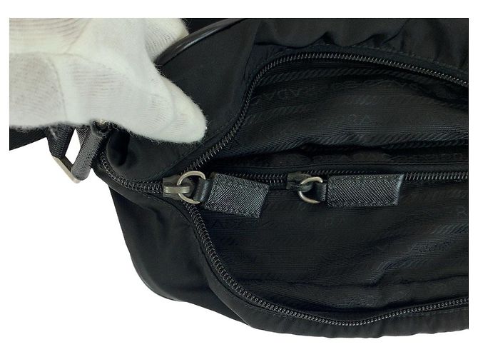 Sac à épaule PRADA en nylon Tessuto et cuir - vue 6