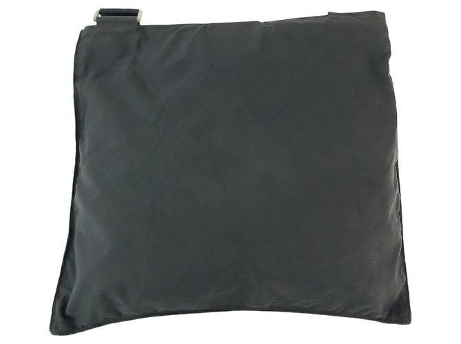 Borsa a tracolla in nylon PRADA Tessuto con logo a triangolo - vista 2