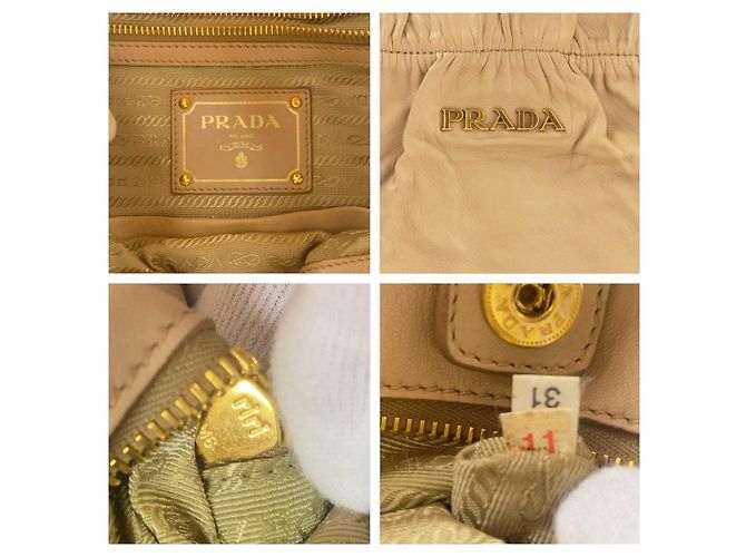 Prada Ribbon Leather Python 2way Bag - view 4