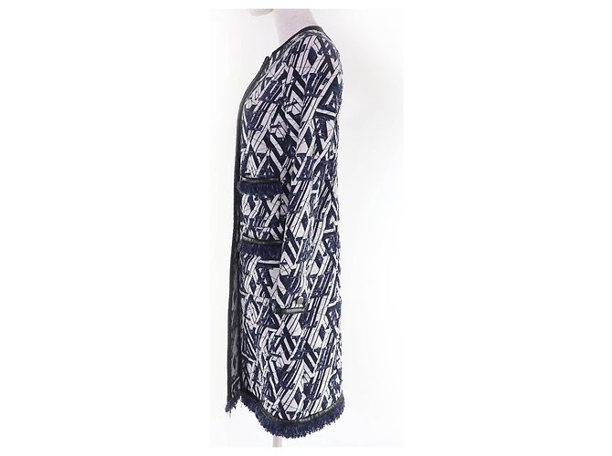 Louis Vuitton Monogram Leather Piping Coat - view 2