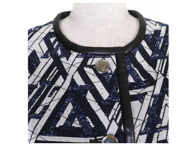 Louis Vuitton Monogram Leather Piping Coat - view 4