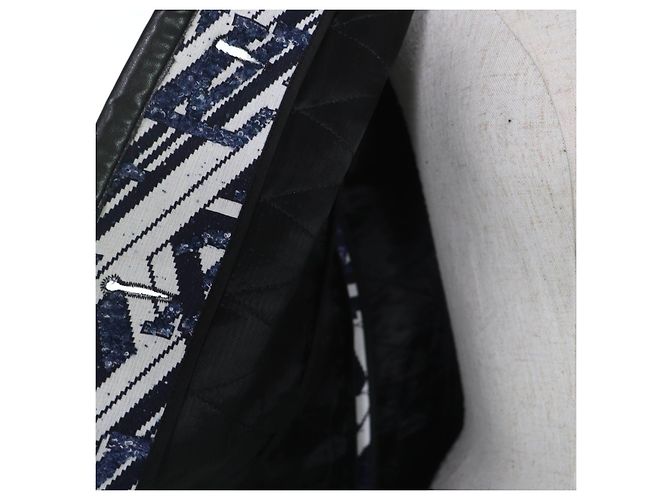 Louis Vuitton Monogram Leather Piping Coat - view 5