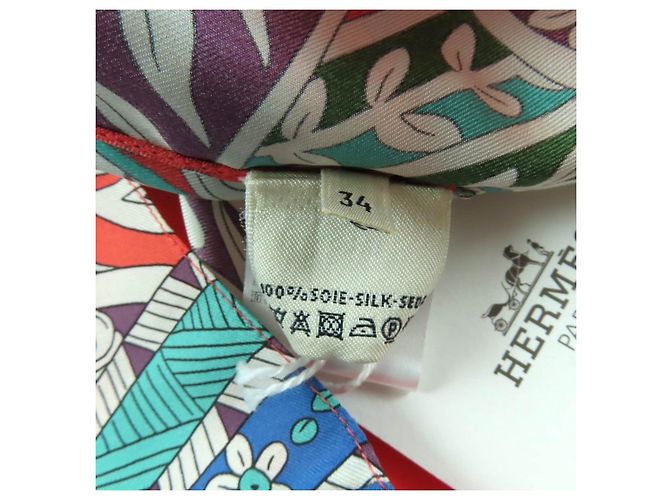 Camisa Hermès 34 de manga curta em seda - vista 7