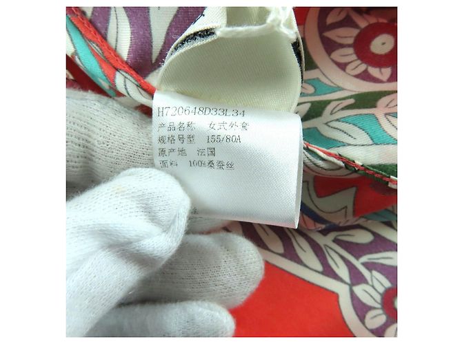Camisa Hermès 34 de manga curta em seda - vista 8