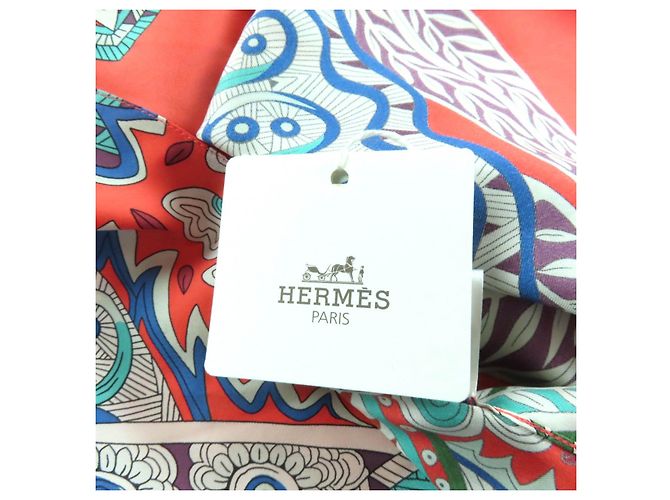 Camisa Hermès 34 de manga curta em seda - vista 9