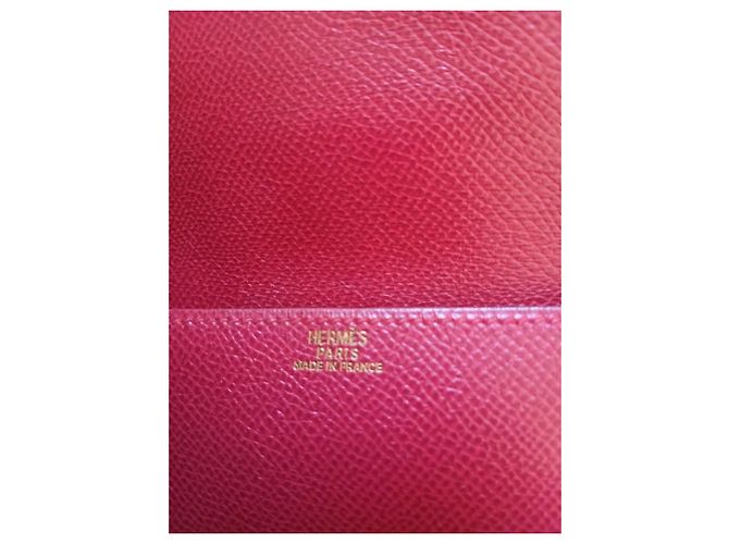 Hermès Belt Pouch in red vintage 1996 courcevel leather - view 26