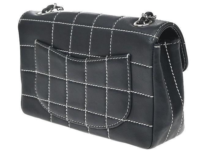 Chanel Vintage Square Stitch CC Flap Quilted Calfskin Small - vista 4