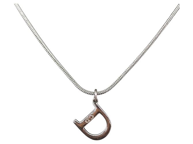 Pendente in metallo logo D Christian Dior - vista 3