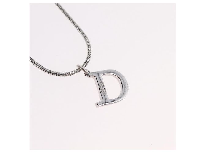 Pendente in metallo logo D Christian Dior - vista 4