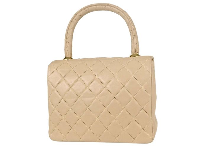 Chanel CC Top Handle Flap Quilted Lambskin Mini - vista 2