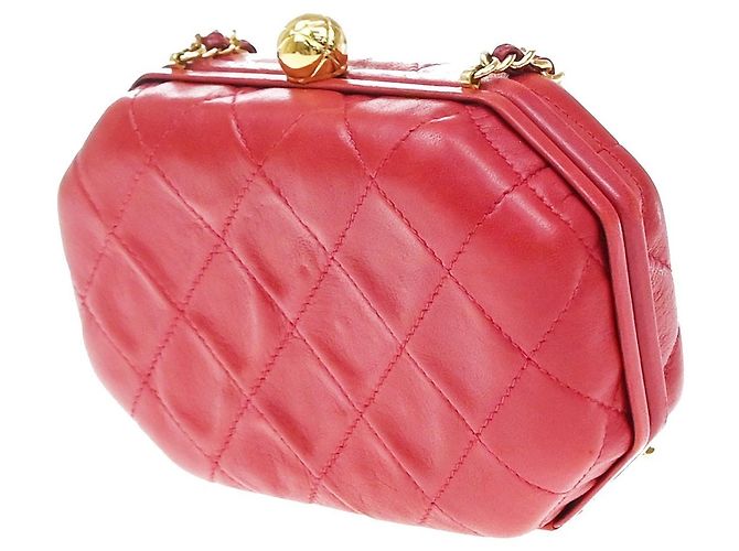 Chanel Vintage Chain Frame Quilted Lambskin Small - Ansicht 4
