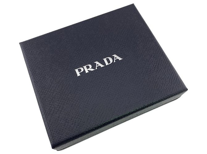 Carteira bi-fold em couro Prada 2ML049 com placa Triangle - vista 12