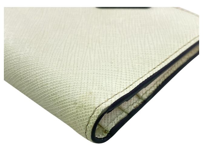 Carteira bi-fold em couro Prada 2ML049 com placa Triangle - vista 4