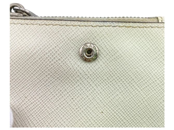 Carteira bi-fold em couro Prada 2ML049 com placa Triangle - vista 7