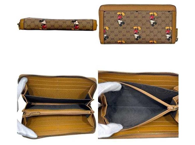 Gucci Long Wallet in Beige Leather - view 2