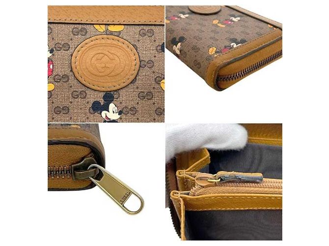 Gucci Long Wallet in Beige Leather - view 4