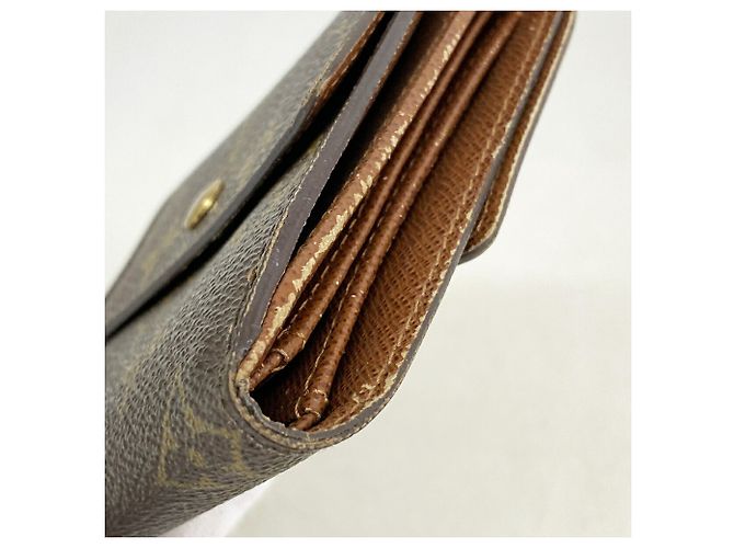 Carteira Louis Vuitton castanha tri-fold - vista 6