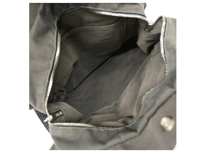 Hermès Mochila de nailon gris para mujer Hermes - vista 4