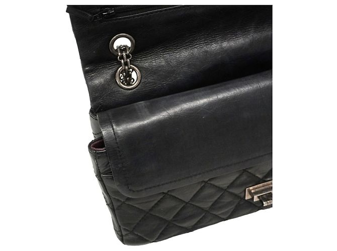 Bolso de hombro Chanel de piel negra - vista 12