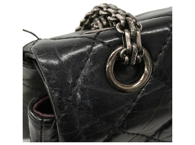 Bolso de hombro Chanel de piel negra - vista 6