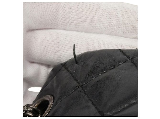 Bolso de hombro Chanel de piel negra - vista 8