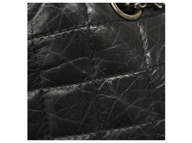 Bolso de hombro Chanel de piel negra - vista 9