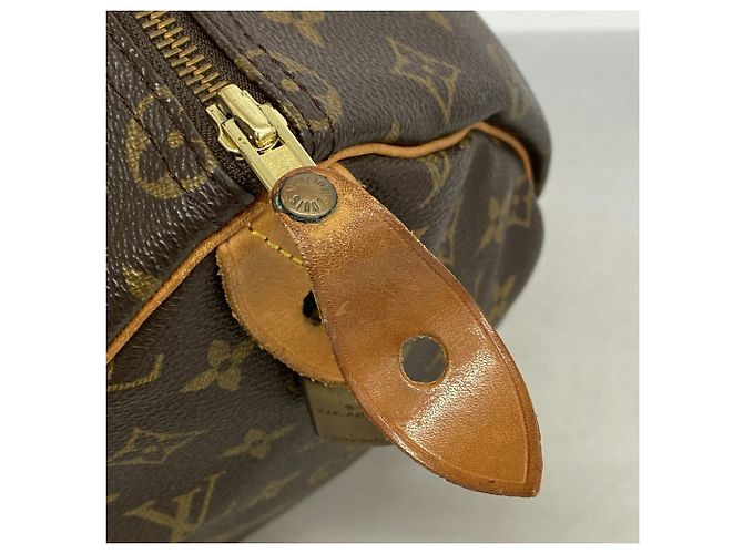 Sac à main Louis Vuitton Monogram Speedy 35 - vue 8