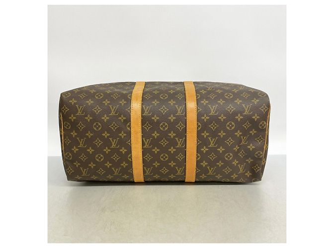 Keepall Borsa Boston Louis Vuitton Marrone - vista 3