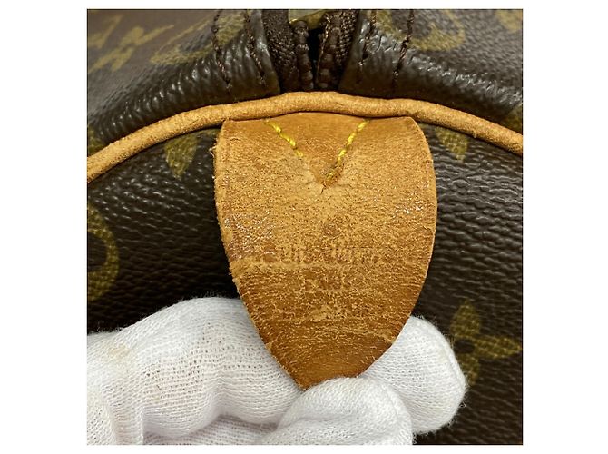 Keepall Borsa Boston Louis Vuitton Marrone - vista 5