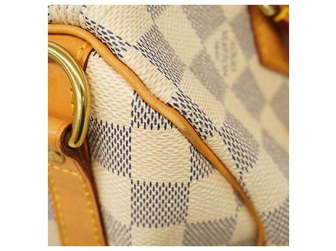 Borsa Louis Vuitton Damier Azur Speedy Bandoulière 25 - vista 7