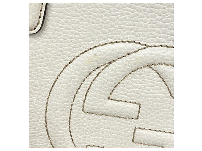 Bolsa Gucci Soho em couro marfim - vista 11