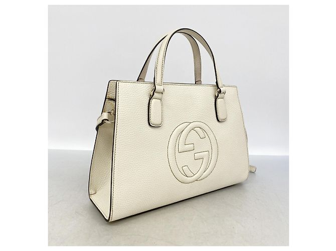 Bolsa Gucci Soho em couro marfim - vista 2