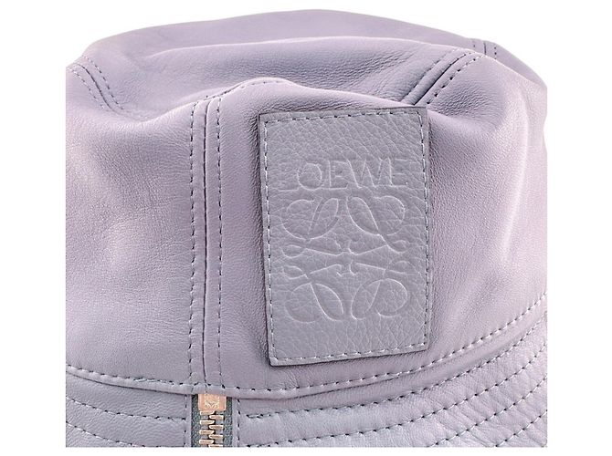 Chapéu Bucket em couro Anagram Loewe - vista 8