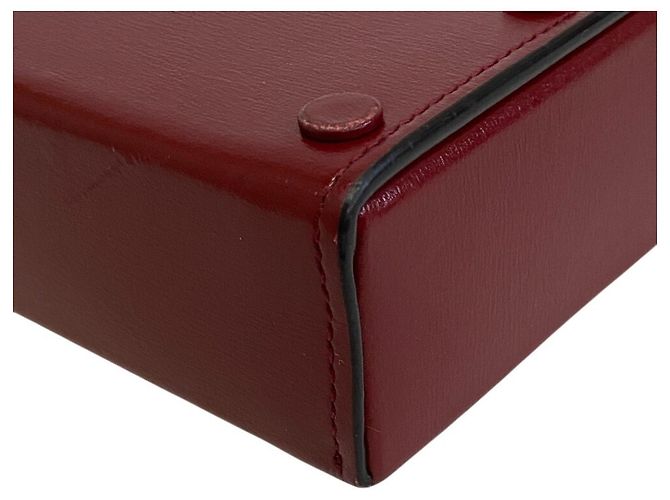 Borsa a tracolla Gucci Horsebit in pelle rossa - vista 4
