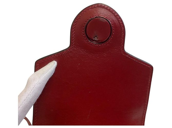 Borsa a tracolla Gucci Horsebit in pelle rossa - vista 6