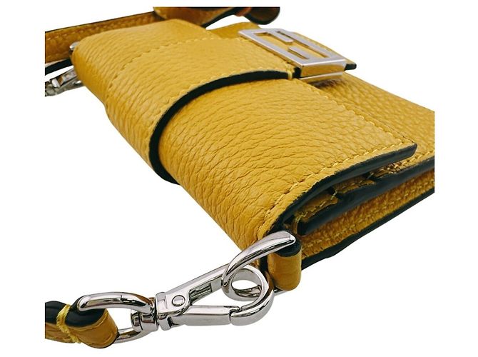 Fendi Micro Flat Baguette Shoulder Bag - view 5