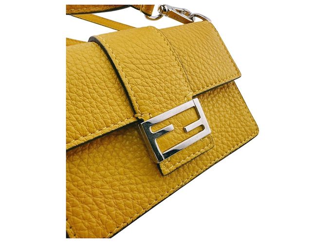 Fendi Micro Flat Baguette Shoulder Bag - view 8