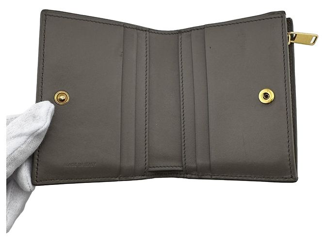 Céline Carteira bi-fold em couro granulado Celine - vista 5