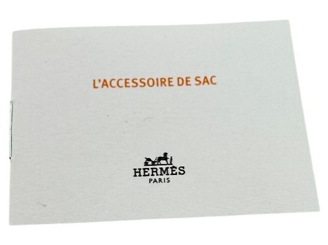 Hermès Charm Hermes Fireworks in pelle Epsom Orange - vista 9