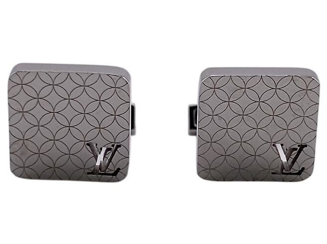 Boutons de manchette en acier inoxydable Louis Vuitton Champs-Élysées - vue 2