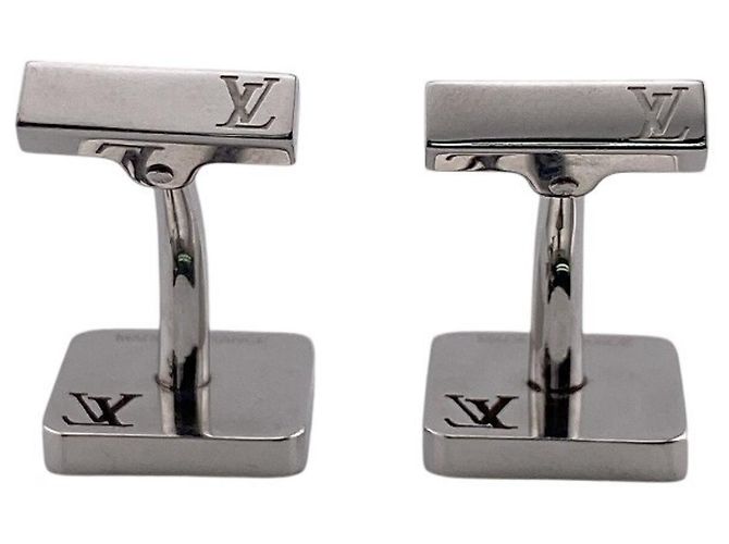 Boutons de manchette en acier inoxydable Louis Vuitton Champs-Élysées - vue 6