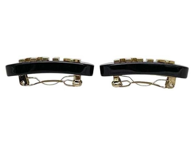 Set di fermagli per capelli Miu Miu Black Barrette Hairpin Set - vista 4