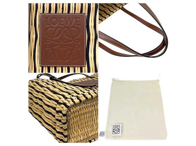 Borsa Tote Loewe Square Basket Anagram - vista 5