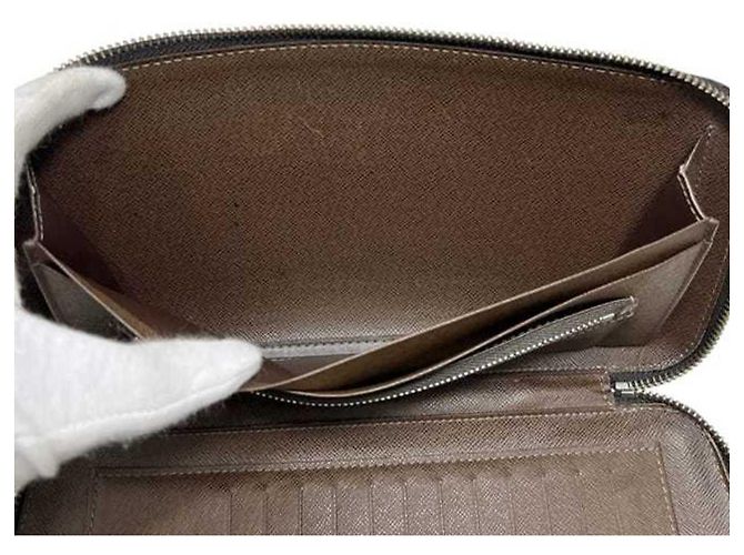 Portafoglio lungo Louis Vuitton in Grizzly Brown - vista 3